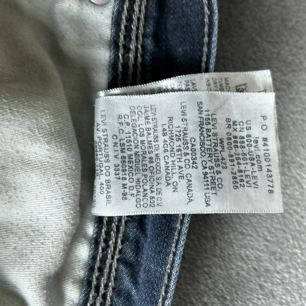 Vintage Y2K Levi's 514 Back Zipper Pockets Relaxed Fit Streetwear 2000s Jeans
